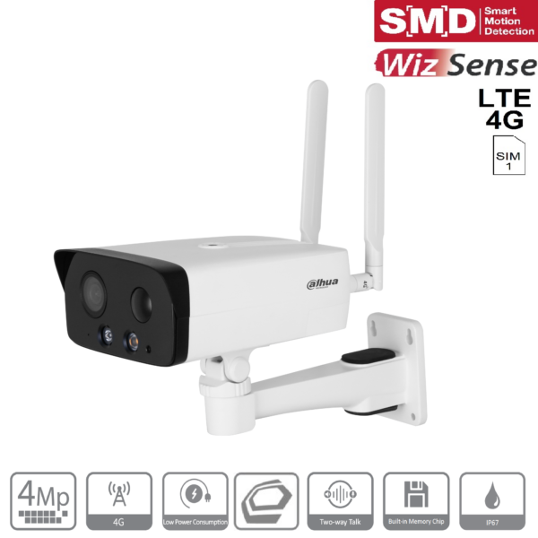 D-IPC-HFW3441DGP-AS-4G-NL668EAU-B-0280B - IP - Bullet - 4G