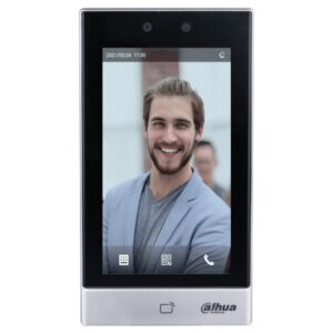 Wlan-IP-Zutrittsmodul mit Gesichtserkennung und Kartenleser, 7" LCD, 2 MP, IP65, silber