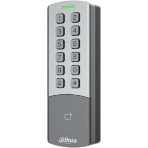 Standalone PoE MIFARE-Leser mit Tastatur, 13,56 MHz, IP65, IK08, silber