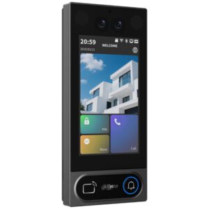 IP & WLAN-Video-Türsprechstelle mit Kartenleser, 2 MP, IR, IP65, schwarz