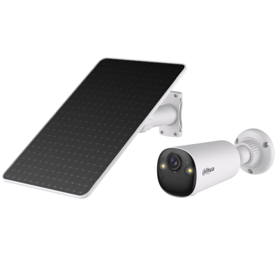 4G IP-Bullet-Kamera, 4 MP, 2,1 mm, IR 15 m, mit Solarpanel, inkl. Akku 6,5 Ah, IP66