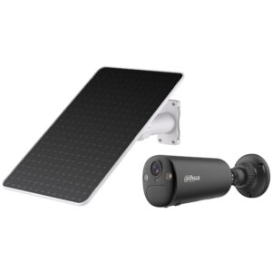 4G IP-Bullet-Kamera, 4 MP, 2,1 mm, IR 15 m, mit Solarpanel, inkl. Akku 6,5 Ah, IP66, schwarz