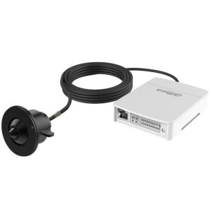 IP-Gerät und 2 MP Pinhole Linse-Set, versteckt, 2,8 mm, schwarz