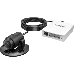 IP-Gerät und 2 MP Pinhole Linse-Set, 2,8 mm, IP67, schwarz, versteckt