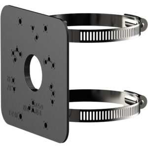 Masthalterung, Metall, Stahl, schwarz