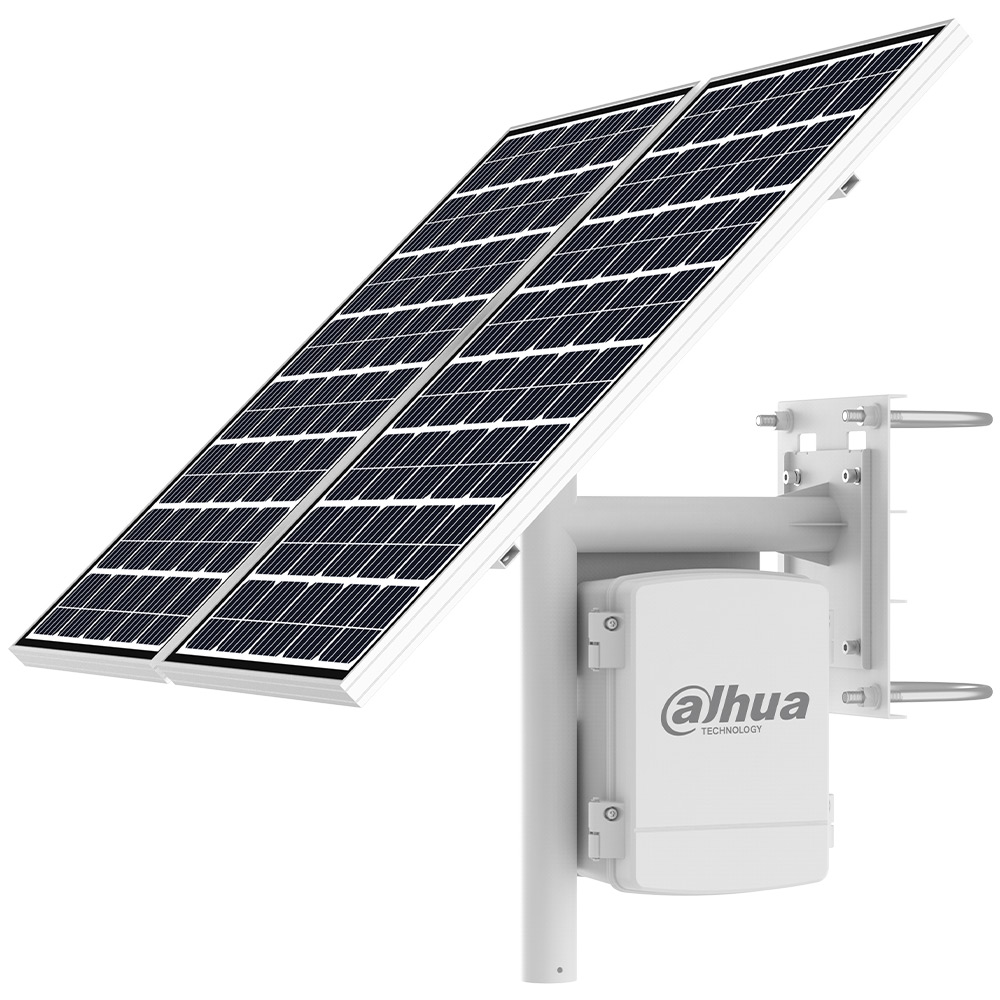 Solarpanel-Set, inkl. Halterung, 12,8V/2,75A, IP66, weiß