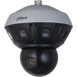 IP-Panorama-PTZ-Dome-Kamera, 4/16 MP, 2,8/5,5 - 220 mm, IR 400 m, IP66, grau, schwarz
