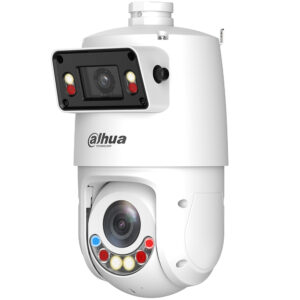 IP-Panorama-PTZ-Dome-Kamera, 2x 4 MP, 2,8/5 - 125 mm, IR 100 m, IP66, weiß