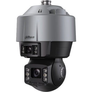 IP-Dual-Lens-Panorama-PTZ-Dome-Kamera, 2x 4 MP, 6 - 24 mm/ 7 - 175 mm, IP67, IK10, grau