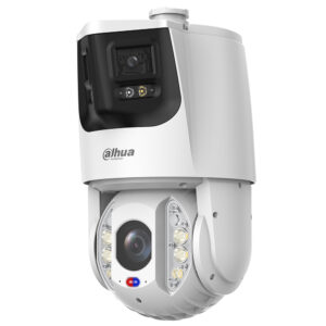 IP-Dual-Lens-Panorama-PTZ-Dome-Kamera, 8/4 MP, 2,8/5 - 125 mm, IR 250 m, IP67, IK10, weiß