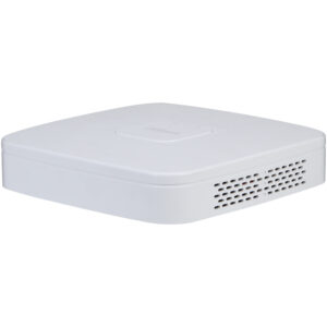 IP-PoE-Rekorder, 4 Kanäle IP, 4 Kanäle PoE, 1x SATA à20TB, 1U, weiß