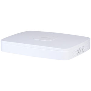 IP-PoE-Rekorder, 8 Kanäle IP, 8 Kanäle PoE, 1x SATA á 20 TB, 1U, weiß