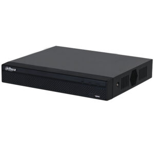 IP-PoE-Rekorder, 8 Kanäle IP, 8 Kanäle PoE, 1x SATA à 20 TB, 1U, schwarz