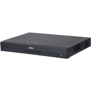 IP-PoE-Rekorder, 4 Kanäle IP, 4 Kanäle PoE, 2x SATA à 20 TB, 1U, schwarz