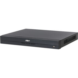 IP-PoE-Rekorder, 16 Kanäle IP, 16 Kanäle PoE, 2x SATA à 20 TB, 1U, schwarz