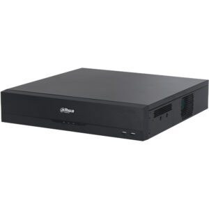 IP-PoE-Rekorder, 16 Kanäle IP, 16 Kanäle PoE, 8x SATA à 20 TB, 2U, schwarz