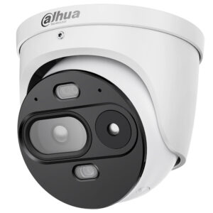 IP-Thermal-Eyeball-Kamera, 4 MP, 2,6/2,8 mm, IR 30 m, IP67, Temperaturmessung, weiß