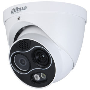 IP-Thermal-Eyeball-Kamera, 4 MP, 7/8 mm, IR 30 m, IP67, Temperaturmessung, weiß