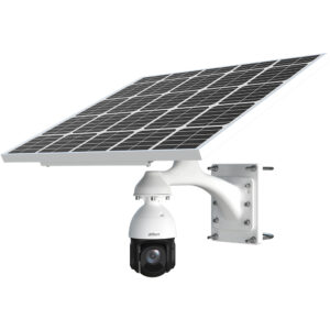 4G IP-PTZ-Dome-Kamera, 4 MP, 5 - 125 mm, IR 100 m, mit Solarpanel, IP66, weiß