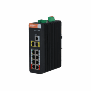 10-Port-Industrie-Switch mit 8-Port-PoE