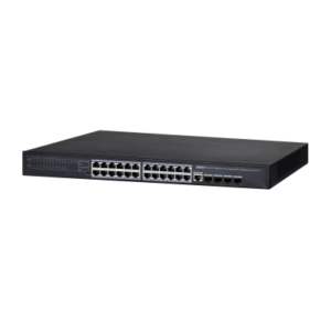 24-Port PoE Switch, managed, 24x PoE-Ports, 370W