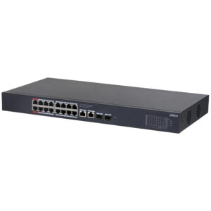 PoE-Switch, 20 Ports, 16 Ports PoE, 2 Ports SFP, 250 m, cloud managed, Desktop, Rack