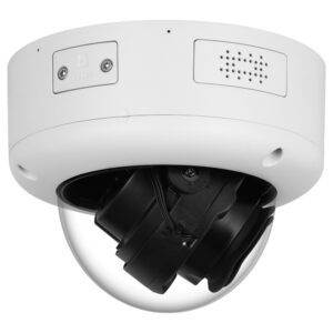 IP-Dome-Kamera, 8MP, 8 - 32 mm, IR 80 m, IP67, weiß