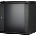 19" Netzwerkschrankgehäuse, 12U, schwarz