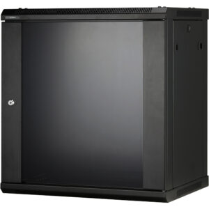 19" Netzwerkschrankgehäuse, 12U, schwarz