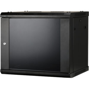 19" Netzwerkschrankgehäuse, 9U, schwarz
