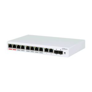 PoE-Switch, 12 Ports, 8 Ports PoE, 250 m, managed, Desktop, Wand