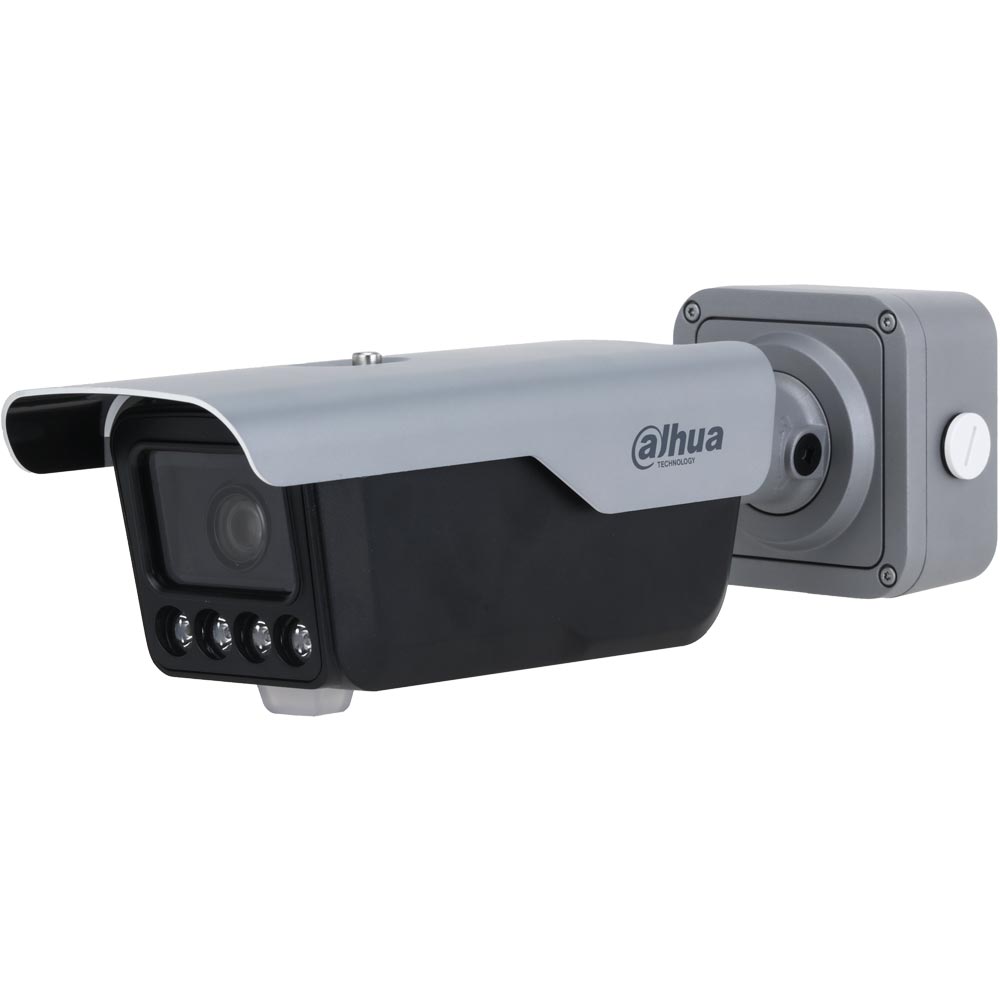 IP-Kennzeichen-Bullet-Kamera, 4 MP, 2,7 - 12 mm, IR 30 m, IP67, IK10, grau
