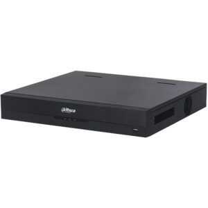 IP-PoE-Rekorder, 64 Kanäle IP, 16 Kanäle PoE, 4x SATA à 16 TB, 1.5U, schwarz